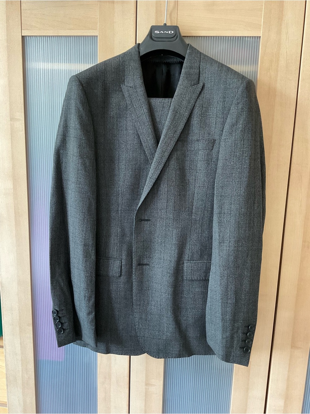 SAND Copenhagen Men's Charcoal Gray 100% wool suit